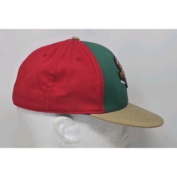 Baseballism Brand Gingerbread Man Baseball Cap Fitted Flat Brim Hat Size 7 - Picture 7 of 10